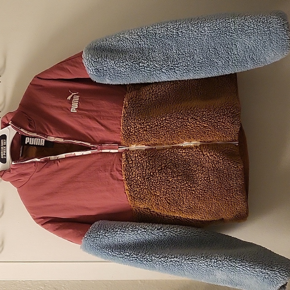 Puma sherpa jacket orchid size XS - Picture 1 of 7